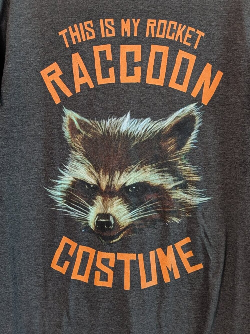 Marvel Halloween Rocket Racoon Costume Tshirt Large